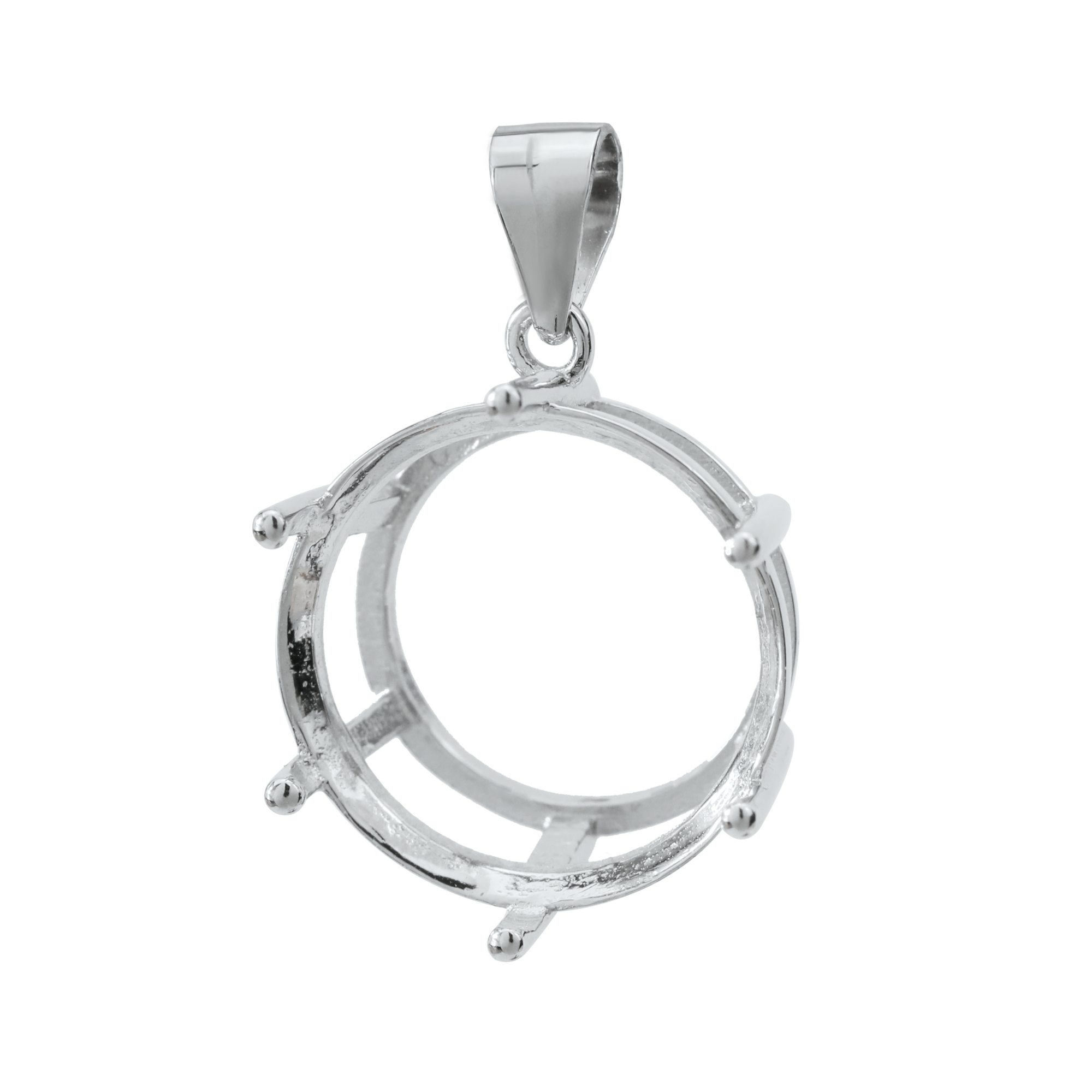 3-20MM Round 6 Prongs Pendant  - Bezels Set Pendant recension och pris