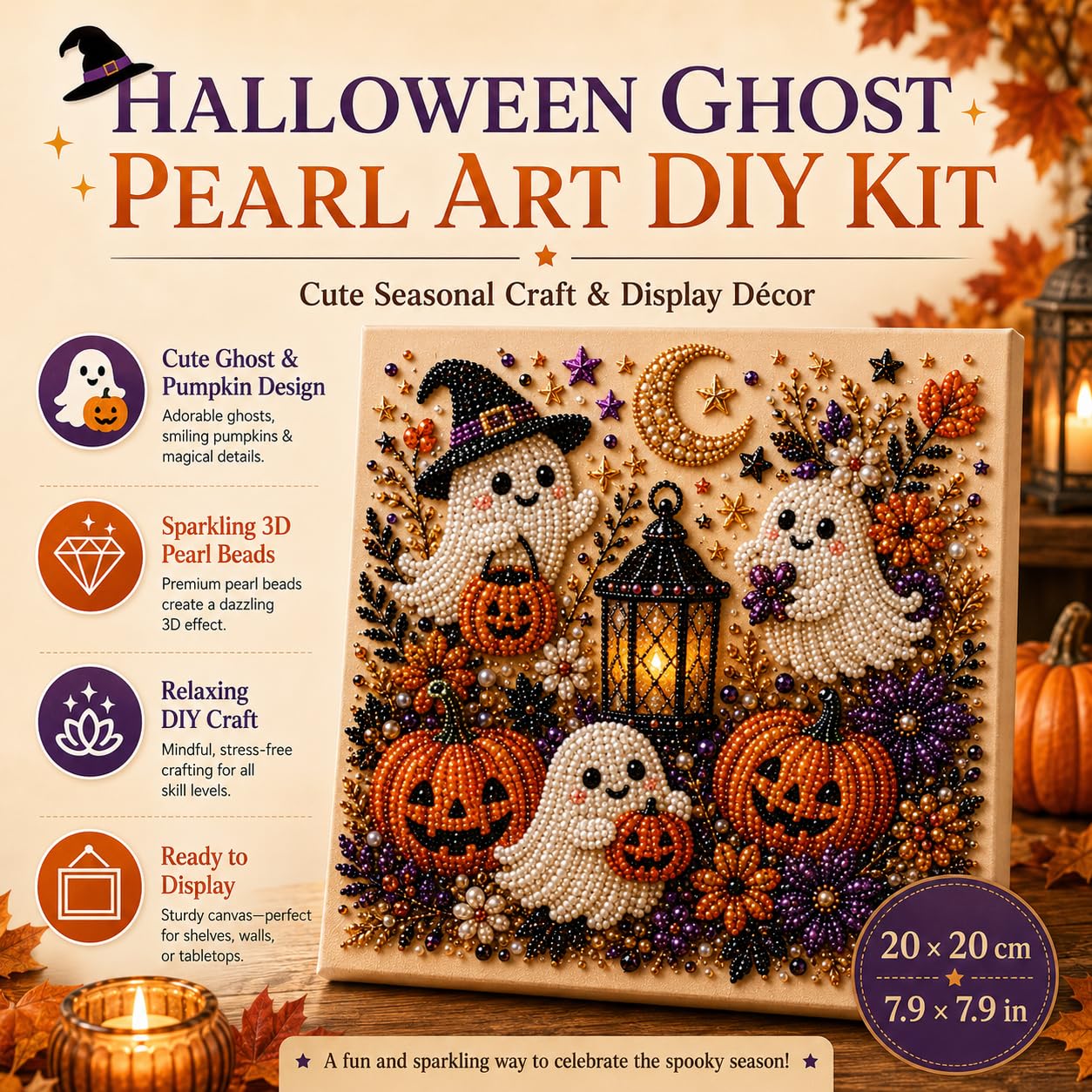 @Halloween Ghost Pearl Art Kit - Resin Craft For Beginners recension och pris
