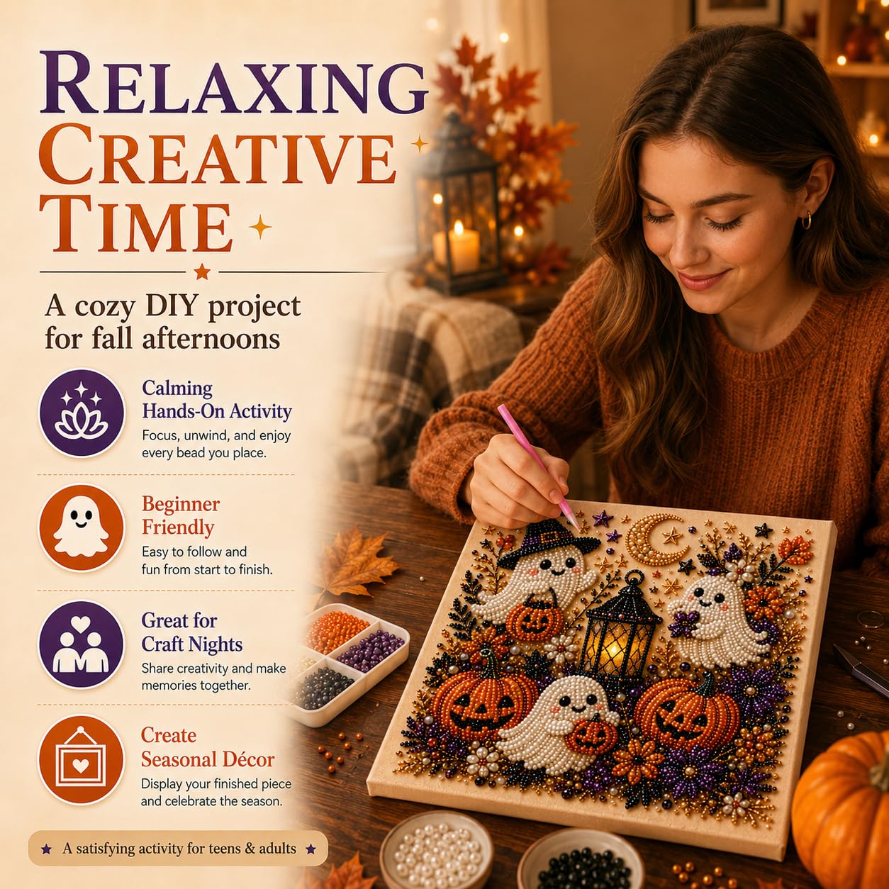 @Halloween Ghost Pearl Art Kit - Resin Craft For Beginners recension och pris