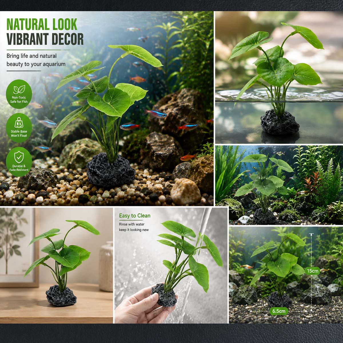 1pc Aquarium Simulation Plant  - Terrarium Moss Art recension och pris