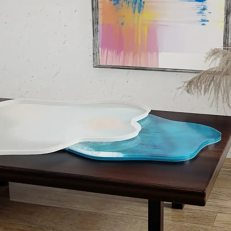 2026-Large 61cm Irregular Tray - Resin Ocean Wave Mold recension och pris