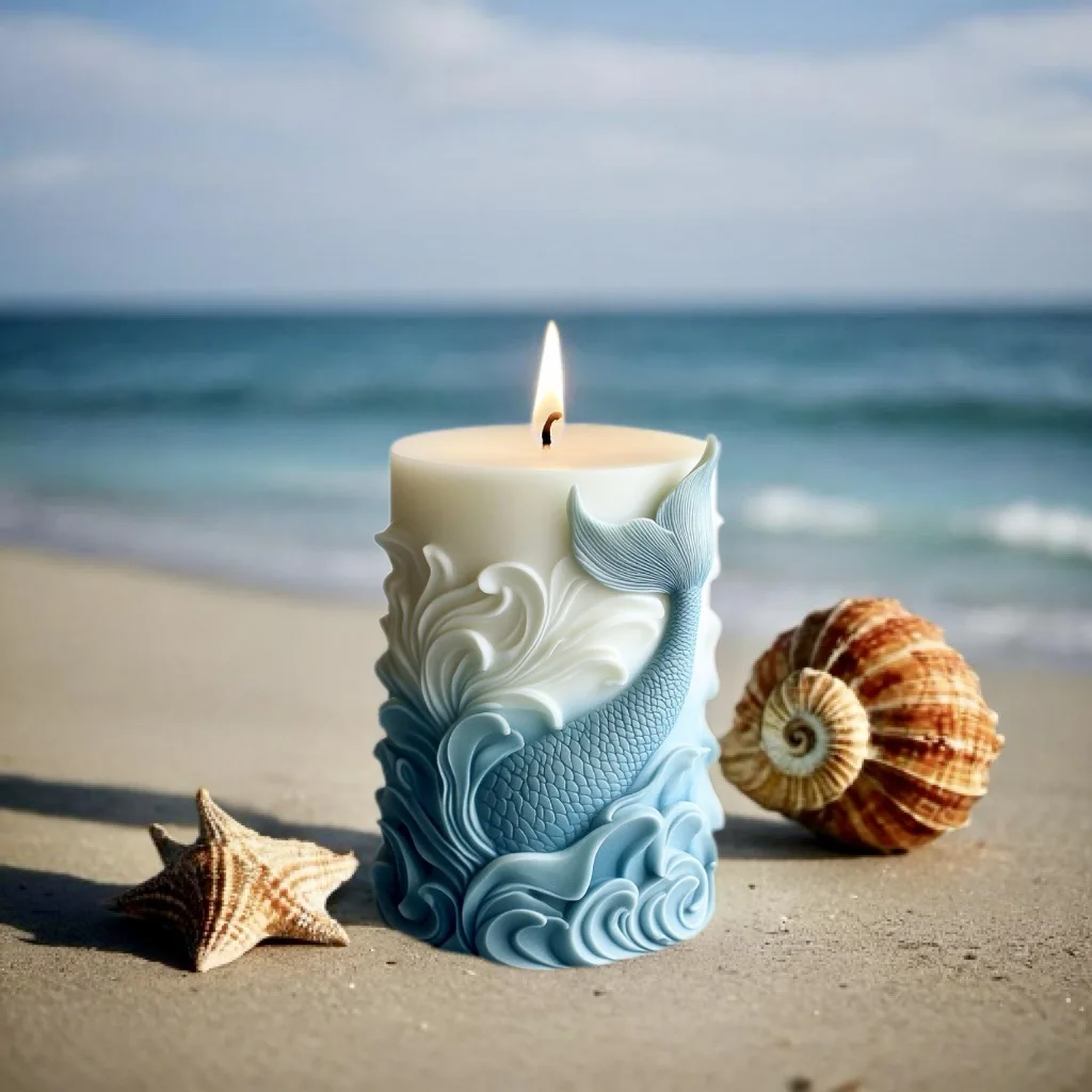 2024 ocean wave foam cylindric - Resin Ocean Wave Mold recension och pris