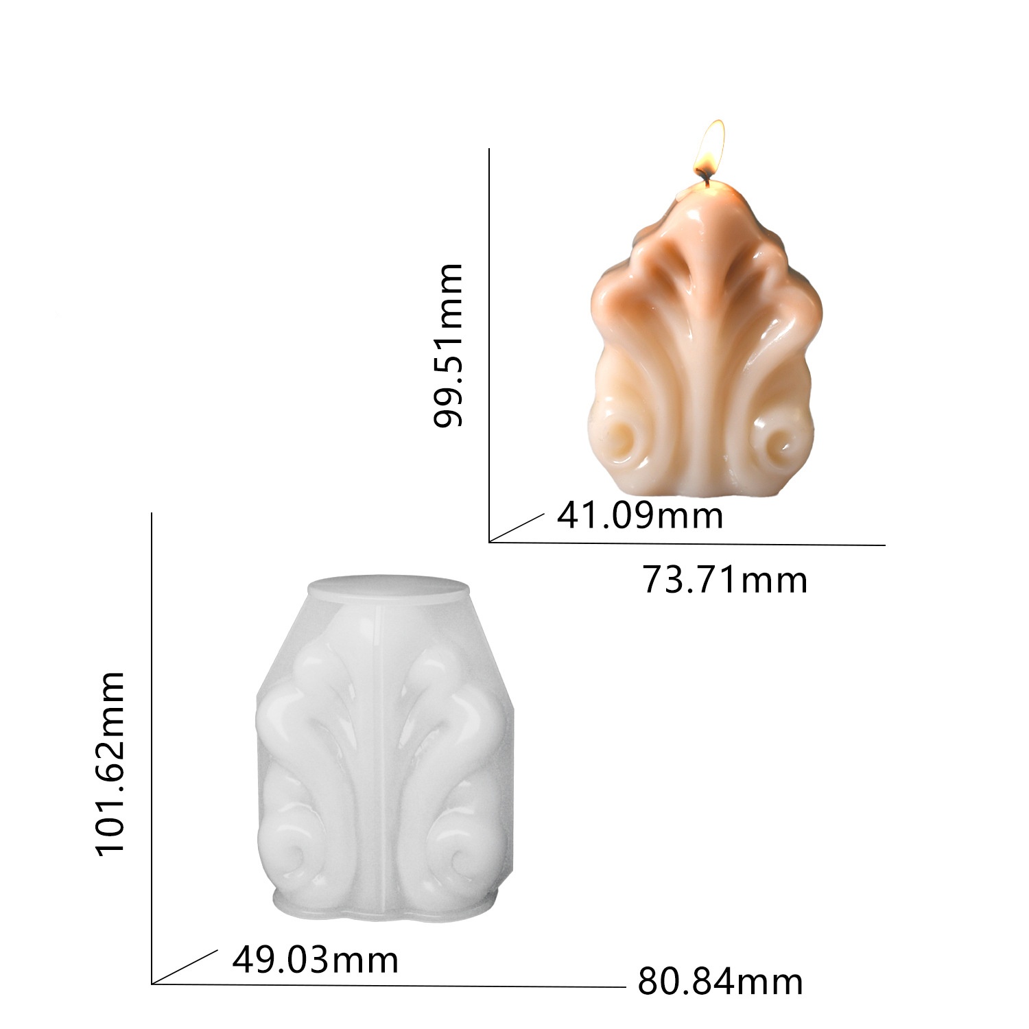 Ocean Shell Candle Silicone Mo - Resin Ocean Wave Mold recension och pris