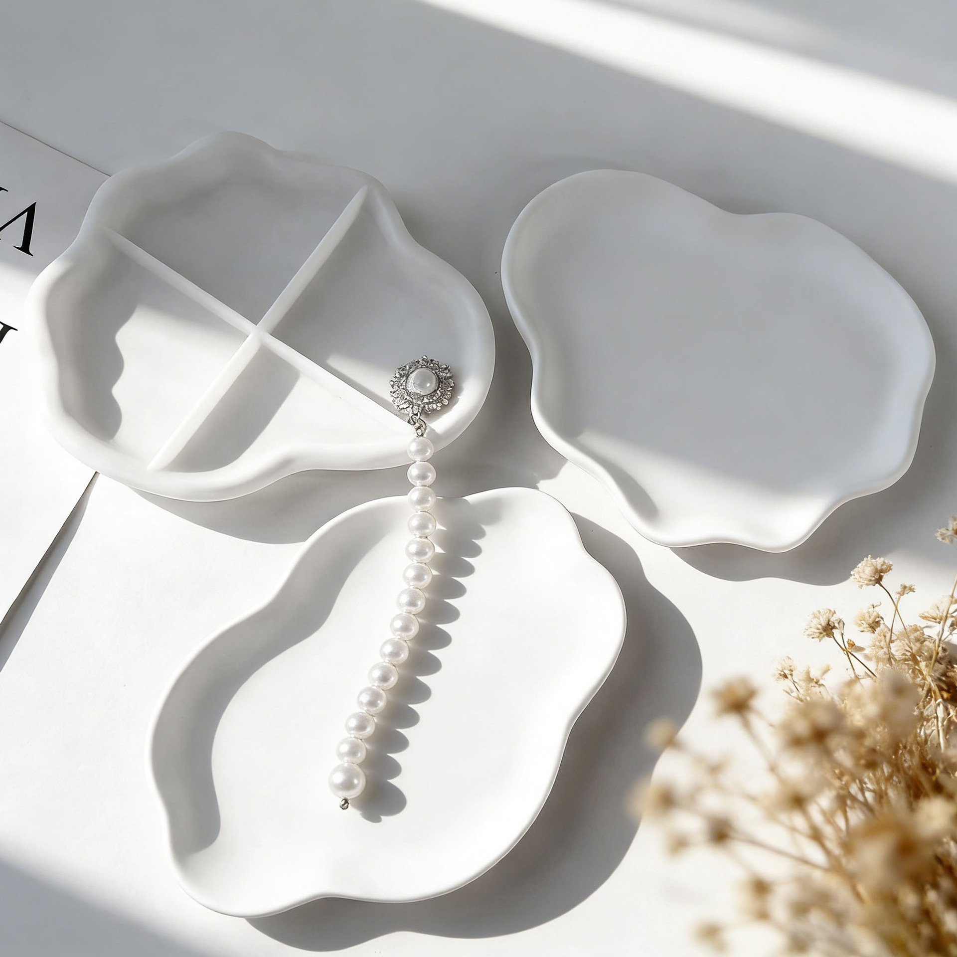 DIY Geometric Wave Plaster Coa - Serving Tray Mold recension och pris