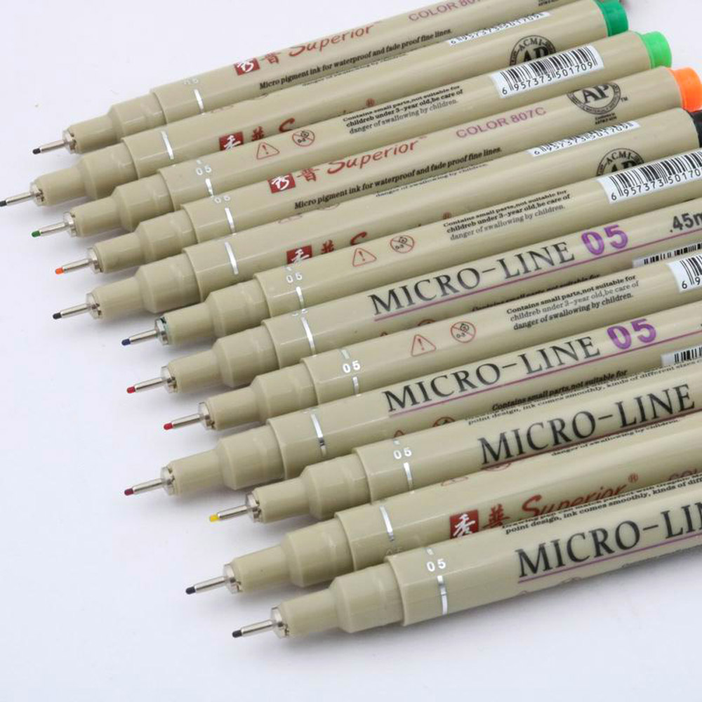 12 Colors Porous-Point Pens Dr - Copic Marker Sketch recension och pris