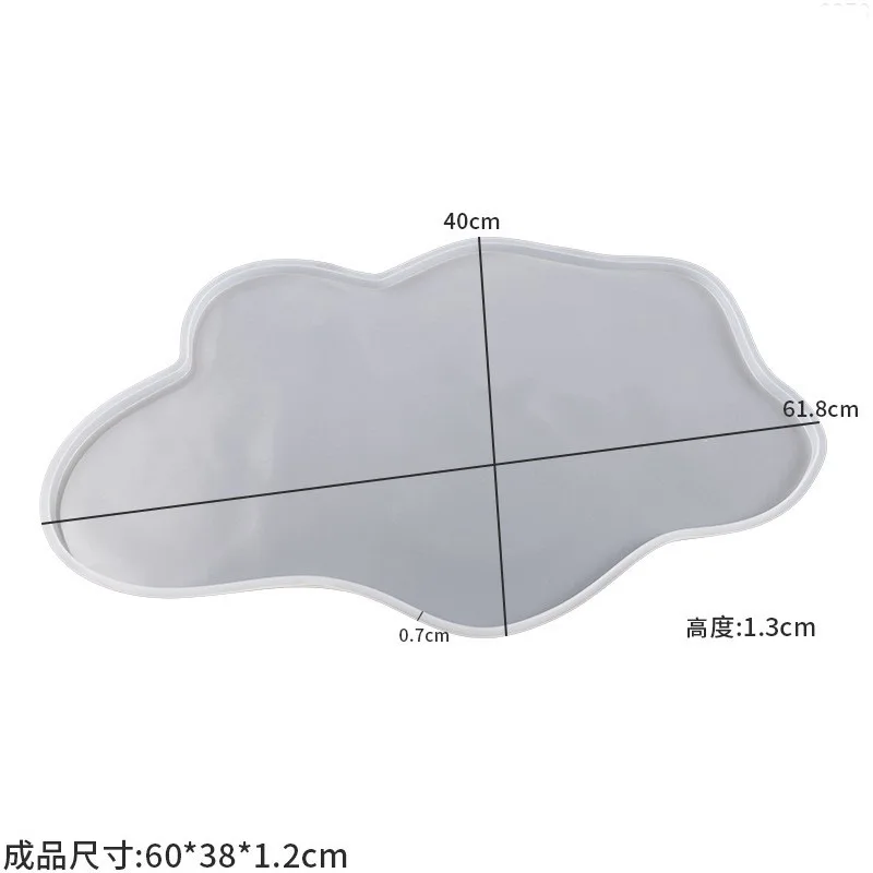 Large 61cm Irregular Trays Epo - Resin Ocean Wave Mold recension och pris