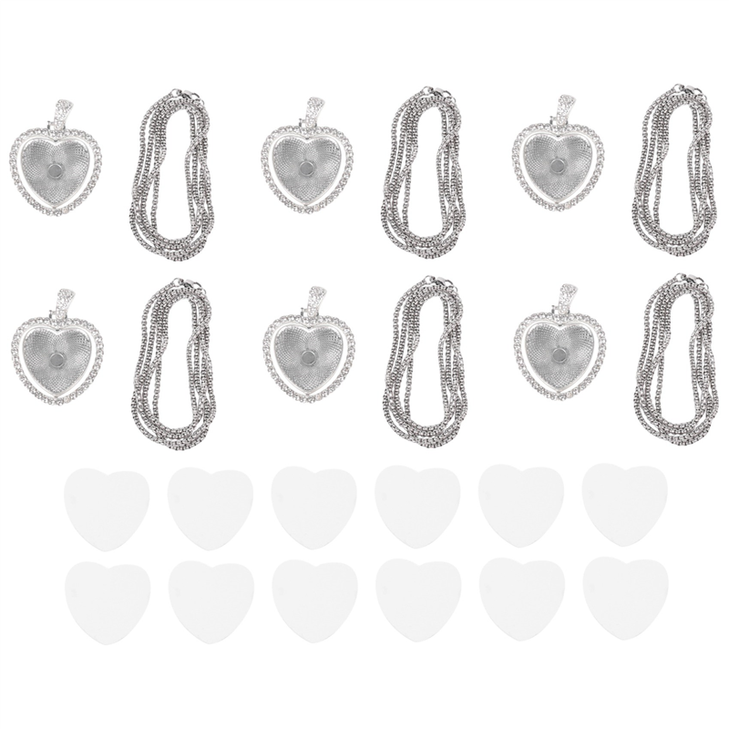 FAST-48Pcs Sublimation Rhinest - Bezels Set Pendant recension och pris