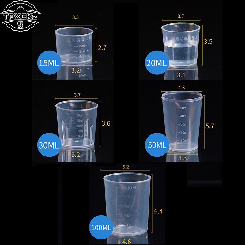 15ml-500ml Plastic Measuring J - Mixing Cup Silicone recension och pris