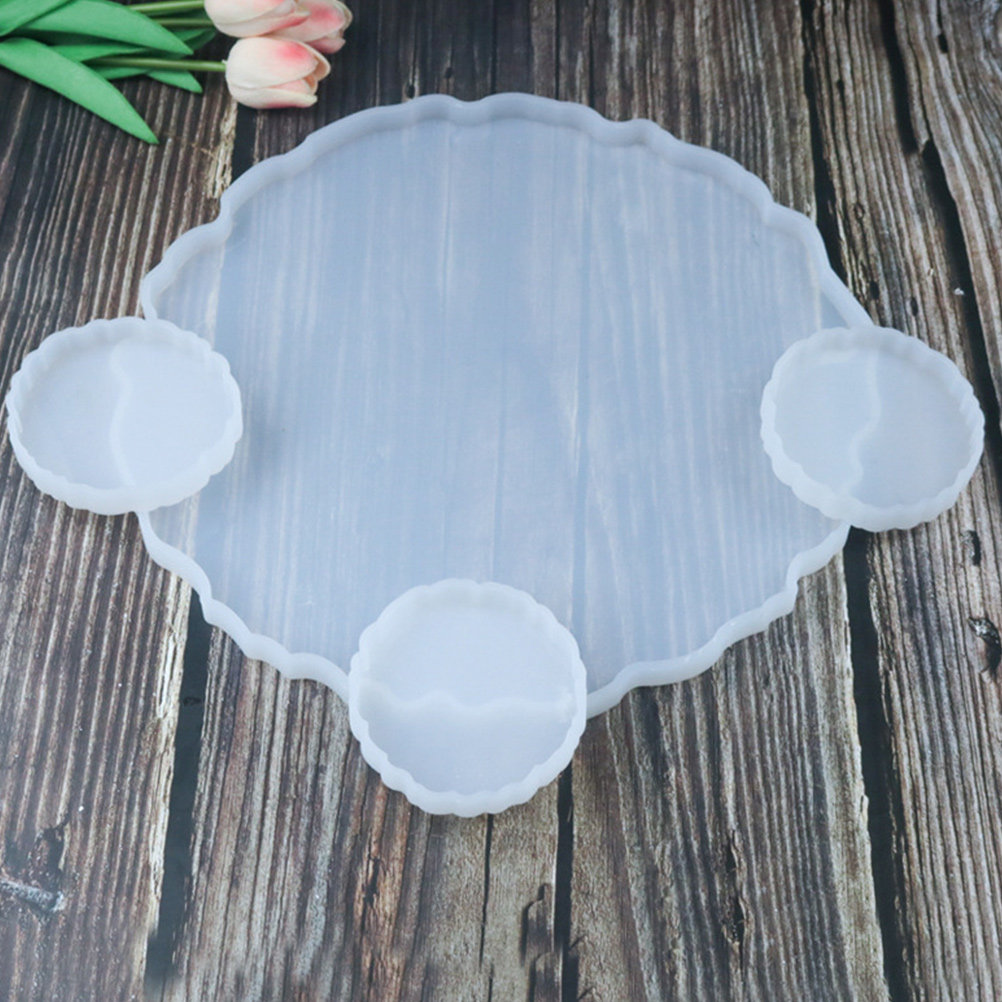 2Pcs Crystal Resin Silicone Tr - Serving Tray Mold recension och pris