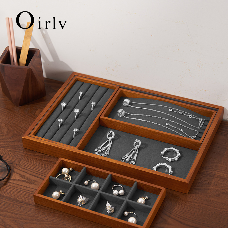 Oirlv Wooden Jewelry Organizer - Wood Ring Blank recension och pris