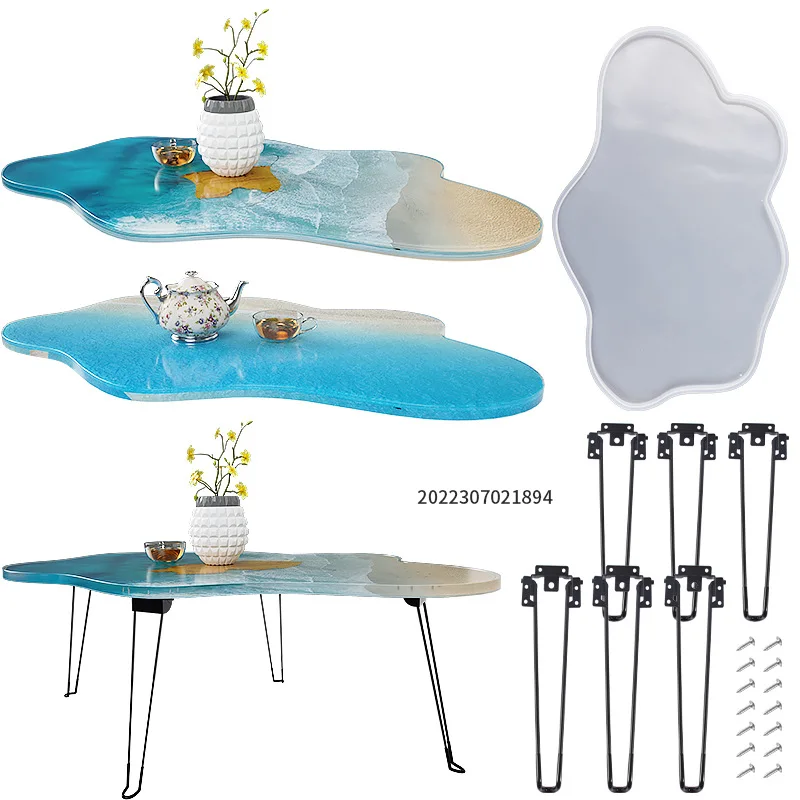 Large 61cm Irregular tray epox - Resin Ocean Wave Mold recension och pris