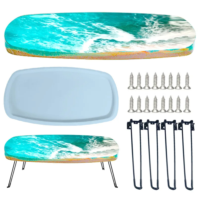 Large 61cm Irregular tray epox - Resin Ocean Wave Mold recension och pris