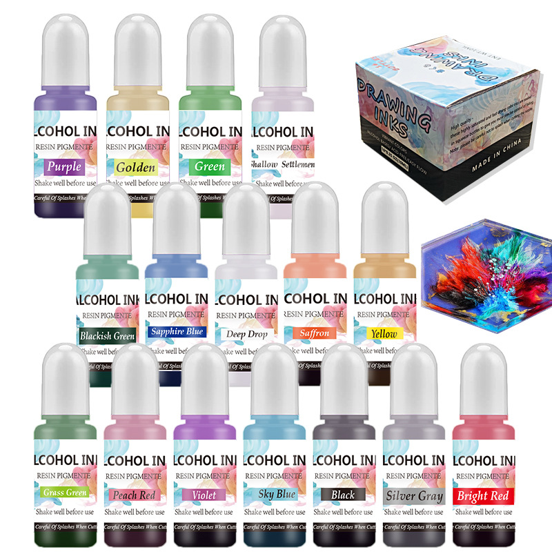 A Set Ink Alcohol Resin Pigmen - Resin Dye Alcohol recension och pris
